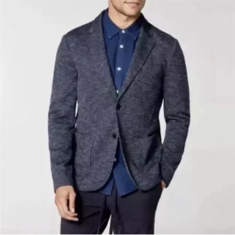 Good Man Brand XL Cotton Heathered Charcoal Blazer Casual Suit Jacket
